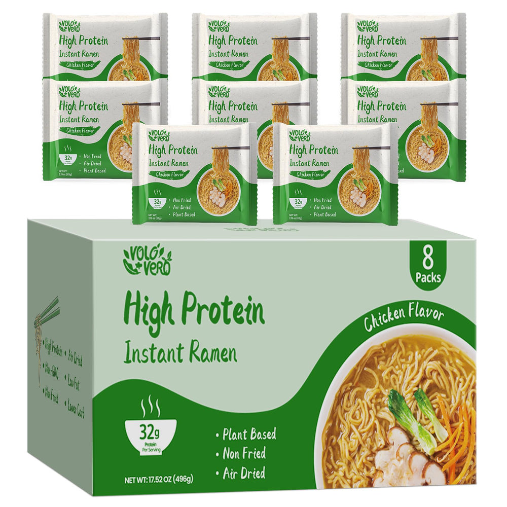 VOLO VERO front packaging showing 8-pack and high protein benefit