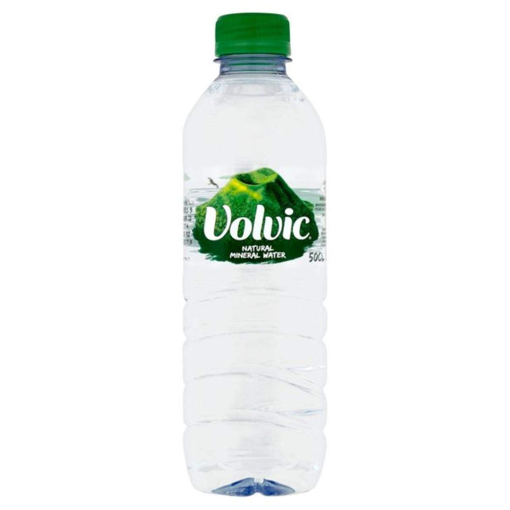 Volvic 500ml front view showing label and clarity for refreshing hydration