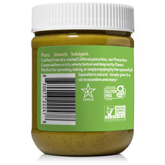 Vör pistachio cream texture close-up showing smooth, creamy spread and richness