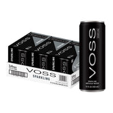 VOSS slim can front packaging showing sleek design and premium appeal