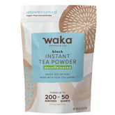 Waka pouch front view showing decaf unsweetened benefits