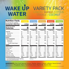 Wake Up Water single packet close-up highlighting convenient travel use