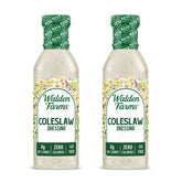 Walden Farms front packaging showing calorie-free creamy coleslaw dressing benefit