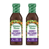 Walden Farms front packaging showing two 12 oz bottles and label benefits