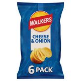 Walkers front packaging showing multipack and flavor, clear shelf appeal