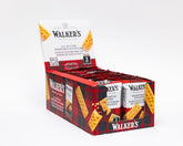 Walkers shortbread fingers front packaging showing 24 snack packs and convenience