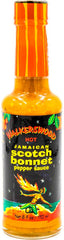 WALKERSWOOD front bottle showing label and fiery heat for bold flavor