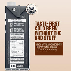 Wandering Bear concentrate being poured from box spout to highlight simple serving preparation