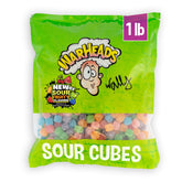 Warheads bag front showing brand and 1 lb bulk size for parties