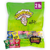 Warheads front packaging 2 lb bulk bag with bold branding, ideal for events