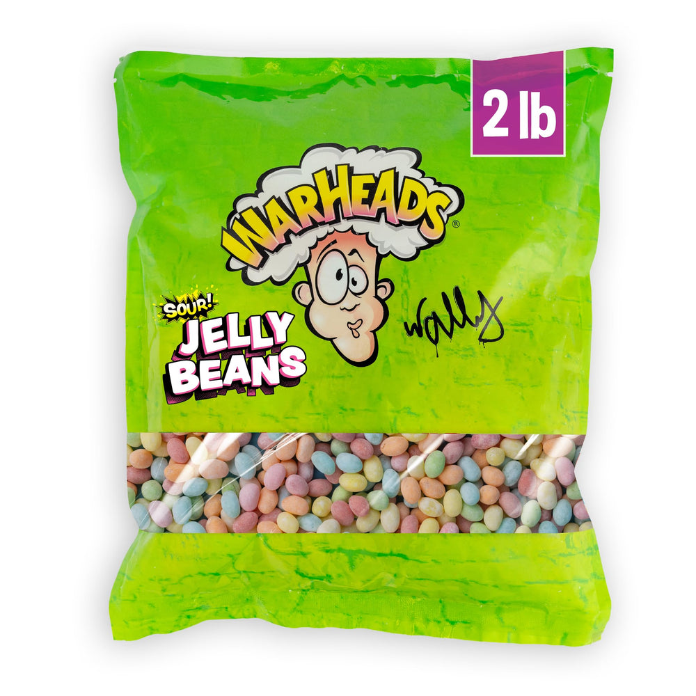 WARHEADS front 2 lb packaging showing bright branding and bulk size benefit