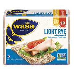 Wasa crispbread held in hand to show scale and portable snacking convenience