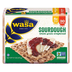 Wasa crispbreads topped with avocado and cheese showing versatile serving ideas