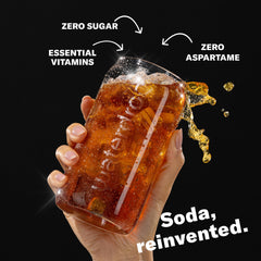 waterdrop MICRODRINK cube dissolving in sparkling water for instant flavor