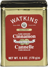 Watkins tin front view showing brand and clean packaging benefit
