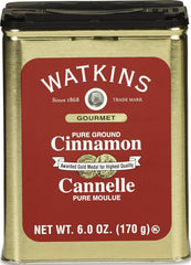 Watkins tin front view showing brand and clean packaging benefit