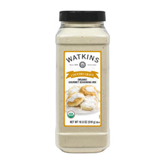 Watkins front packaging showing organic country gravy mix and quick preparation benefit
