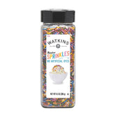 Watkins front packaging showing colorful sprinkles and large 9.3oz size