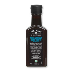 Watkins bottle front packaging showing organic label and benefit flavor clarity