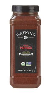Watkins front packaging showing jar and brand, highlights bulk size benefit