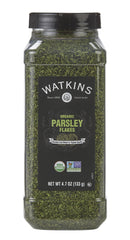 Watkins front packaging showing organic parsley and size benefit