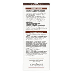 Watkins raspberry extract label detail showing natural ingredients and certifications