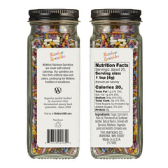 Watkins open jar top view revealing multicolored sprinkles benefit: easy scoop access