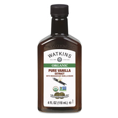 Watkins bottle front packaging showing organic label and 4 oz size benefit