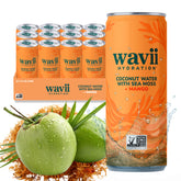 Wavii front can showing mango label and ready-to-drink hydration benefits