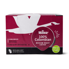Wawa medium roast front box showing branding and 12 pods, convenient at-home brewing