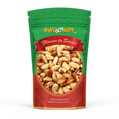 We Got Nuts front packaging showing 3 lb bag and resealable feature benefits