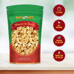 We Got Nuts close-up of raw cashew pieces texture and creamy benefit