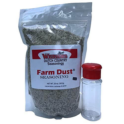 Weavers Farm Dust front view bag showing label and easy-use resealable benefit