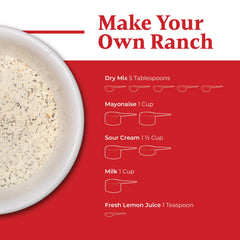 Weaver’s ranch mixed into a bowl of dip ready for vegetables