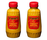 Weber's front packaging shows 12oz squeeze bottle and clear branding, convenience benefit