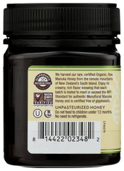 Wedderspoon open jar top view showing raw honey consistency