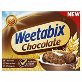 Weetabix Chocolate front pack showing branding and 24‑pack convenience
