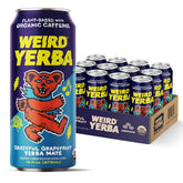 WEIRD front can view showing vibrant Grateful Grapefruit label and collectible art benefit