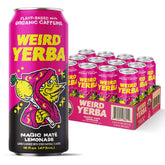 WEIRD Magic Mate Lemonade front packaging showing vibrant can and organic badge for clarity