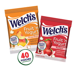 Welch's close-up of yogurt coating texture showing creamy appeal