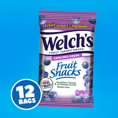 Welch's close-up of grape snack texture highlighting real fruit first ingredient