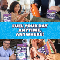 Welch's snack bag held in hand to show 5oz pouch size convenience