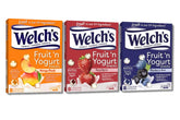 Welch’s front packaging variety pack showing three flavor boxes, clear label and count
