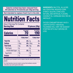 Welch's nutrition and ingredient label displaying zero sugar clarity
