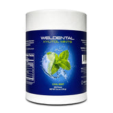 WELdental cardboard tube front view showing eco packaging and capacity benefit