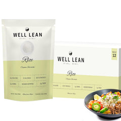 Well Lean front packaging showing organic konjac rice and benefits