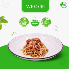 Well Lean noodles tossed in skillet showing quick cooking convenience