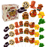 WellSpring Nutrition front box showing 24 cowboy cowgirl lollipops and benefits