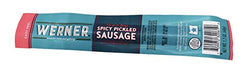 Werner spicy pickled sausage lifestyle on-hike snack showing portable protein convenience