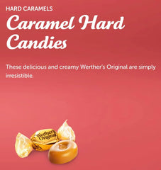 CC's Sweets & Snacks Werther's Original bag clip and label detail for resealing and freshness preservation